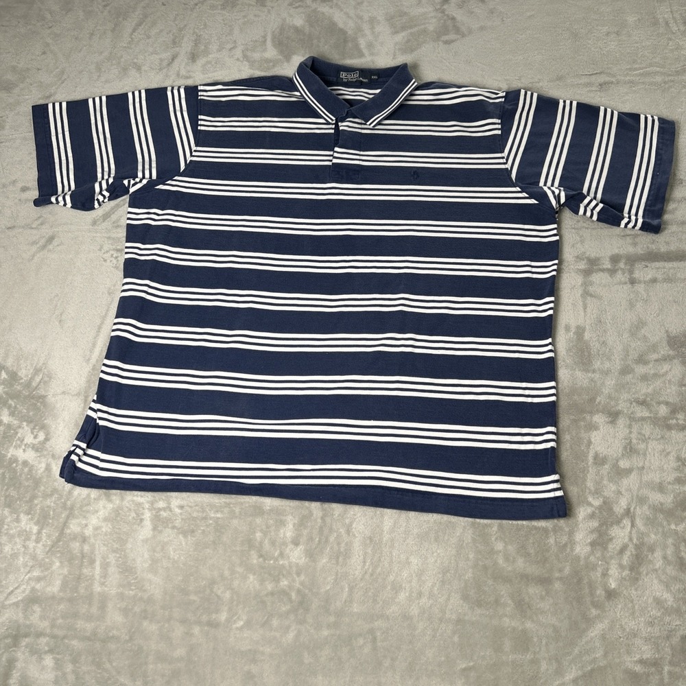 Polo Ralph Lauren Men's Tee Classic Fit Blue Striped Bright T-Shirt size XXL